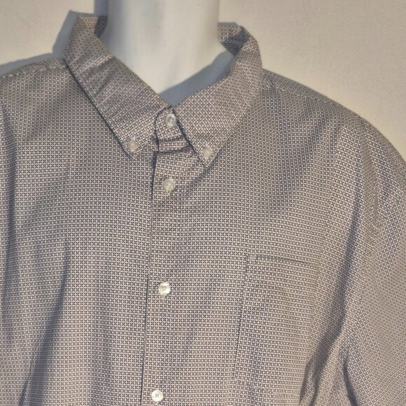 JACHS New York Dress shirt, white-blue-red small X design in size 2XL - Picture 1 of 16